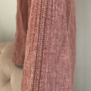 Anthropologie Pilcro Soft Red Linen Wide leg pants